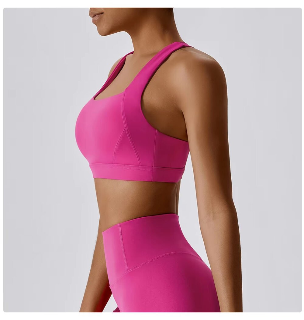 Huq Bro Women’s Fitness Sports Bra – High Support & Comfort - Image 2