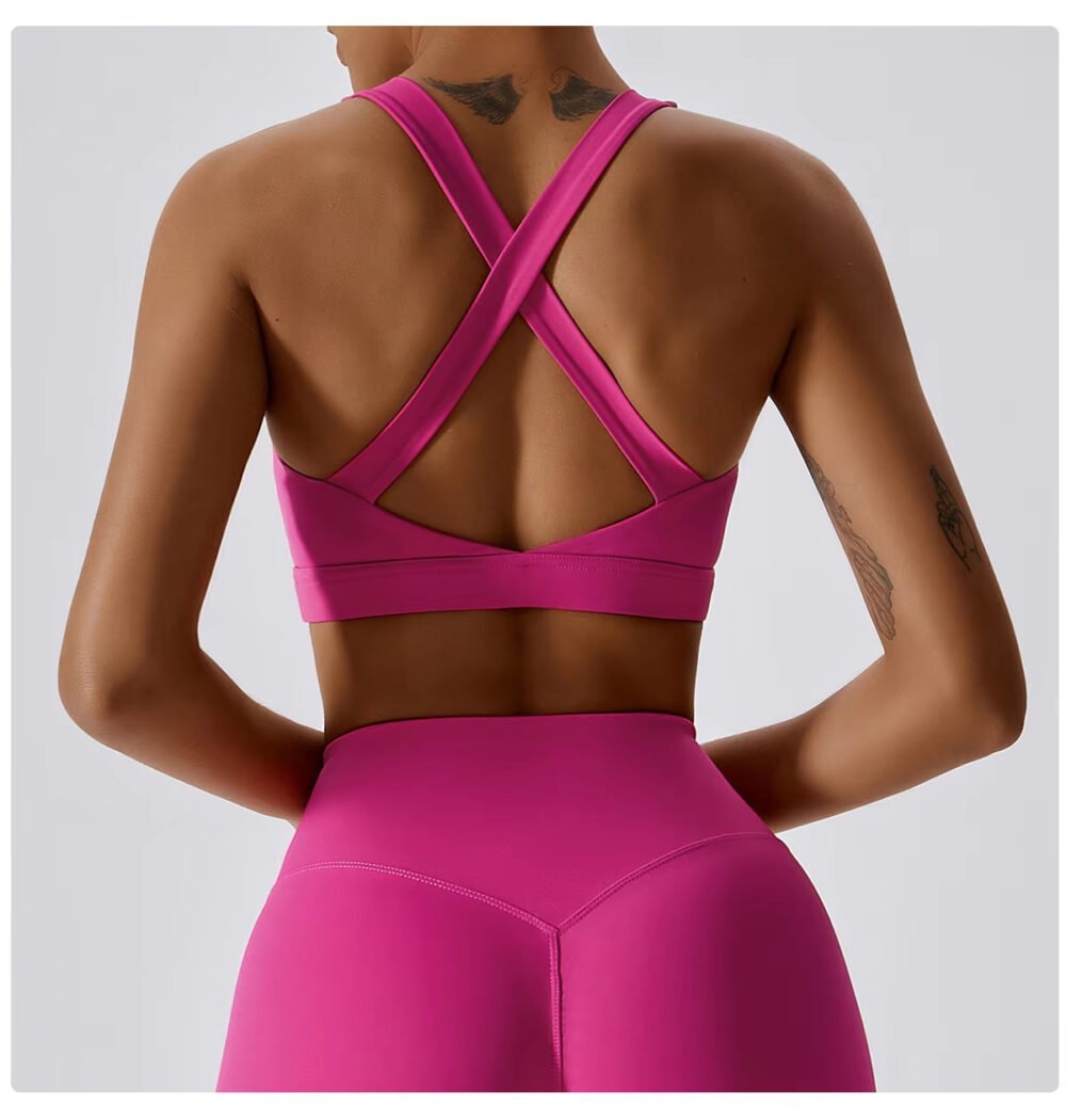 Huq Bro Women’s Fitness Sports Bra – High Support & Comfort - Image 3