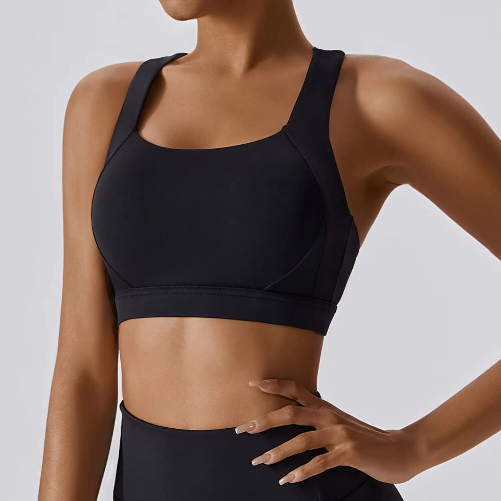 Huq Bro Women’s Fitness Sports Bra – High Support & Comfort - Image 4