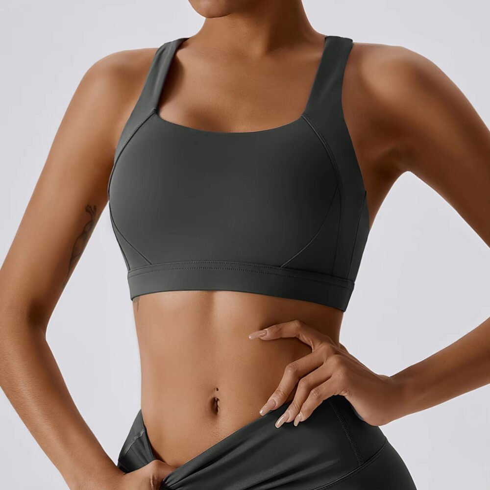 Huq Bro Women’s Fitness Sports Bra – High Support & Comfort - Image 6